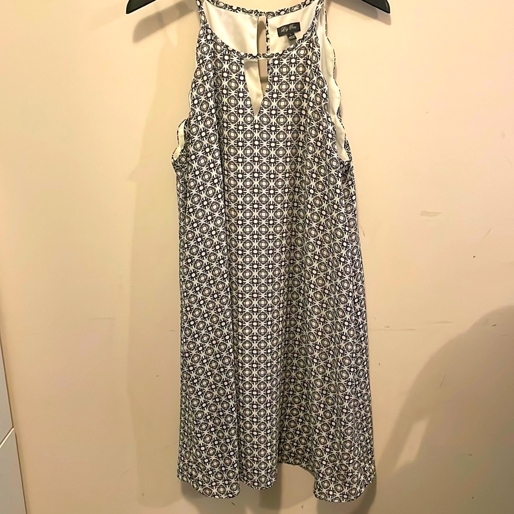 White/Navy dress